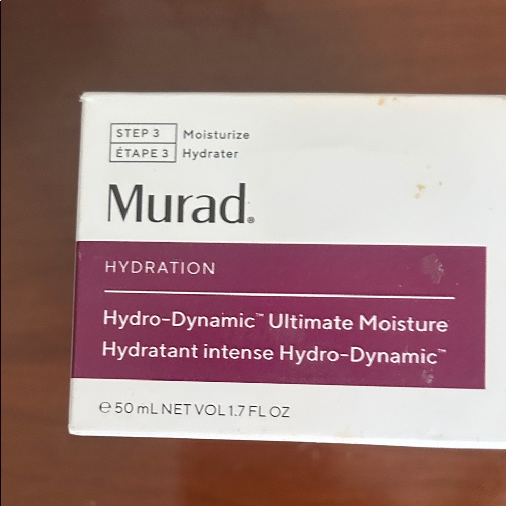 Murad Hydro-Dynamic Ultimate Moisture Cream - White and Purple Packaging